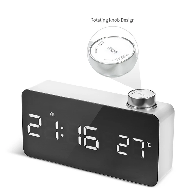 Цифровые часы-будильник USB Батарея Электрический светодиодный часы 12/24 часа в