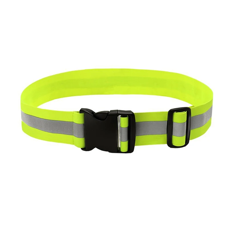 

High Visibility Reflective Safety Elastic Waist Band Belt Sport Running Waistband Strap For Night Walking Biking Waist Support