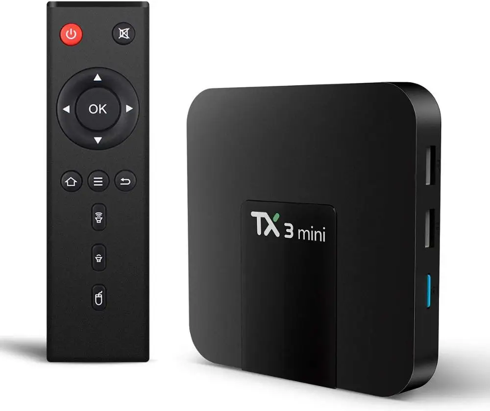 ACEMAX TX3 мини Amlogic S905W 4 ядра ТВ Box Android OS 7 1 H.265 2 4G Wi Fi Miracast Airplay HDMI 2G оперативная память