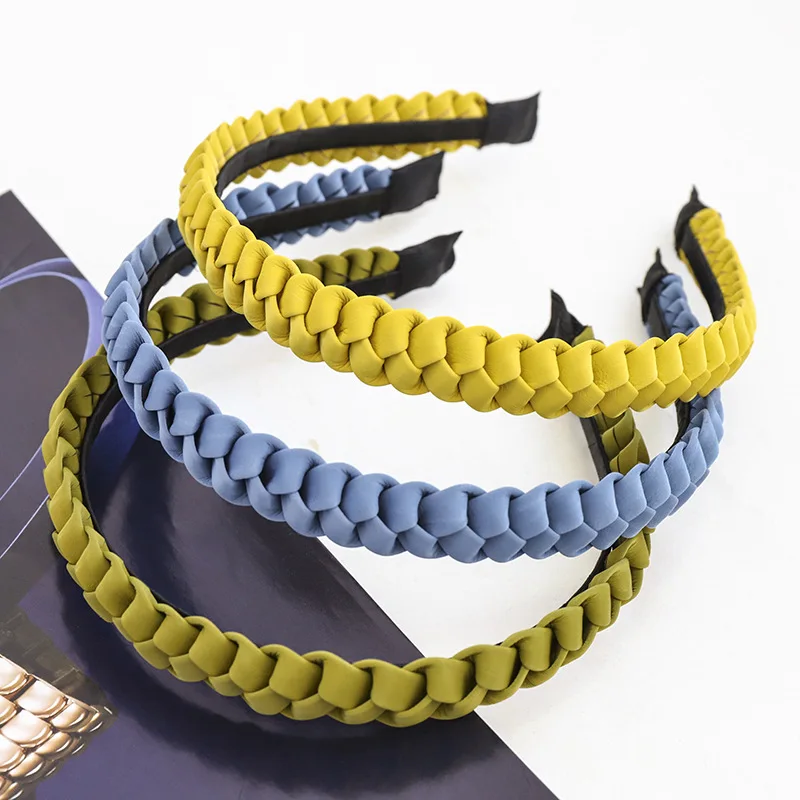 2020 винтажная плетеная повязка на голову с ободком Женская аксессуары для волос