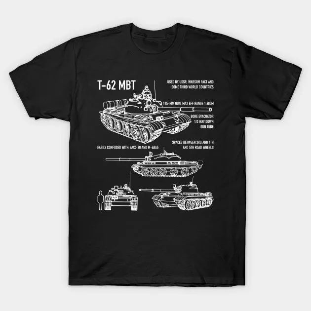 

T-62 русский главный боевой танк план Для мужчин, футболка для девочек