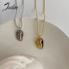 Ожерелье из нержавеющей стали Joolim, с золотым покрытием, фигурка лица, тела, кулон