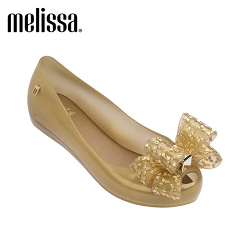 

Wholsale Melissa Women High Quality Jelly Shoes Femal Anti-slip Flat Shoes Adult Big Bow Fashion PVC Sandals Beach Shoes