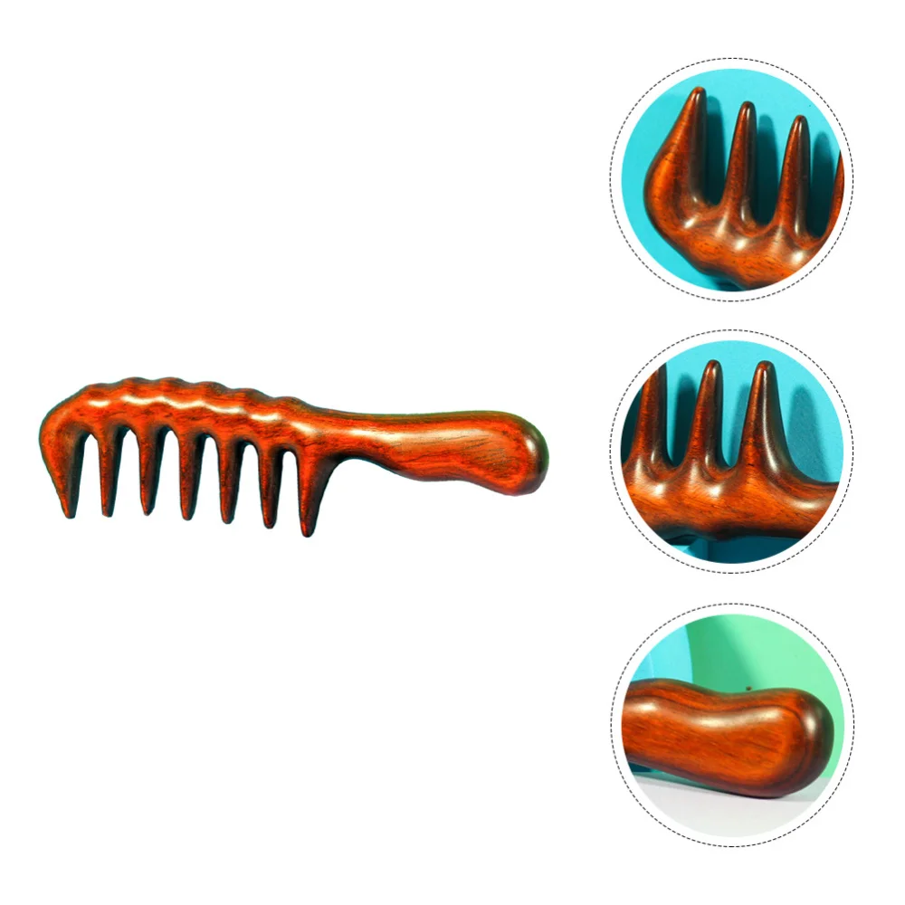 

1Pc Durable Wooden Comb Multi-purpose Comb Home Hairdressing Tool