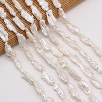 natural freshwater pearls irregular pearl spacer beads for necklace bracelet accessories jewelry making diy size 8x20 10x22mm