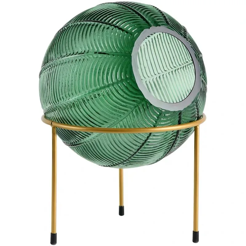 

Nordic creative home simple transparent glass vase decoration living room flower arrangement study lamp luxury decorationLB52614