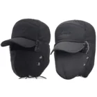 Зимняя теплая ветрозащитная шапка из искусственного меха для мужчин и женщин, шапка-бомбер с клапаном из искусственных ушей, Лыжные шапки-охотники против снега, термомягкие шапки