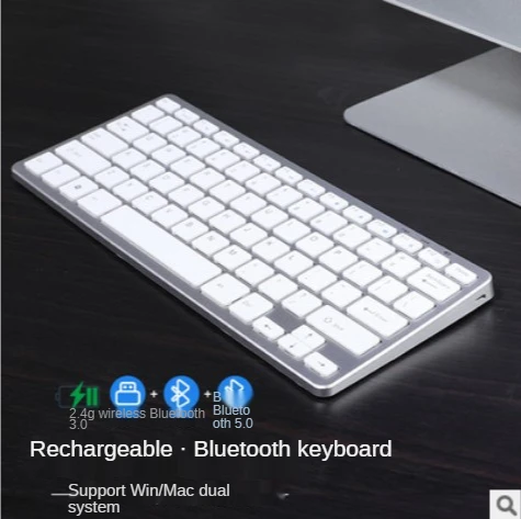 

Zienstar Standard Wireless Bluetooth Keyboard for Ipad MACBOOK LAPTOP Computer And Android Tablet Rechargeable Lithium Battery