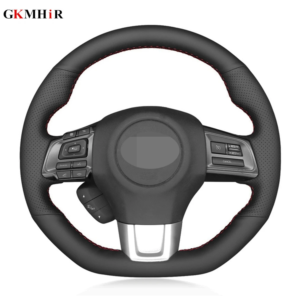 

Hand-stitched Black Artificial Leather Car Steering Wheel Cover For Subaru WRX (STI) 2015-2019 Levorg 2015-2019