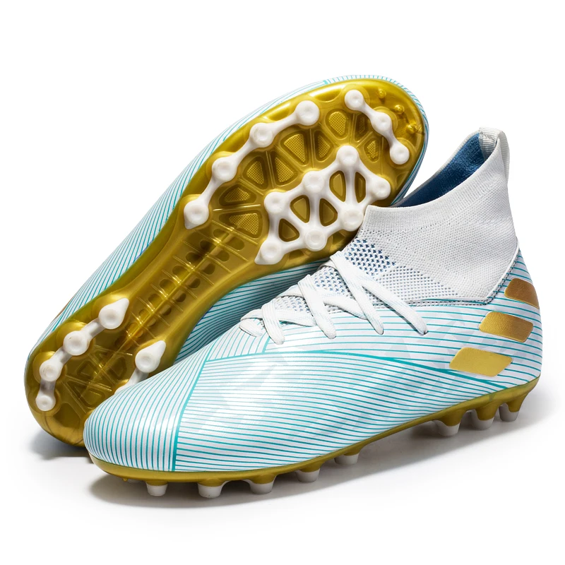 

Ultralight Non-Slip Football Sneakers Adult TF/AG TrainingSoccer Shoes Turf Soccer Cleats Chuteira Campo Boots Size 35-45