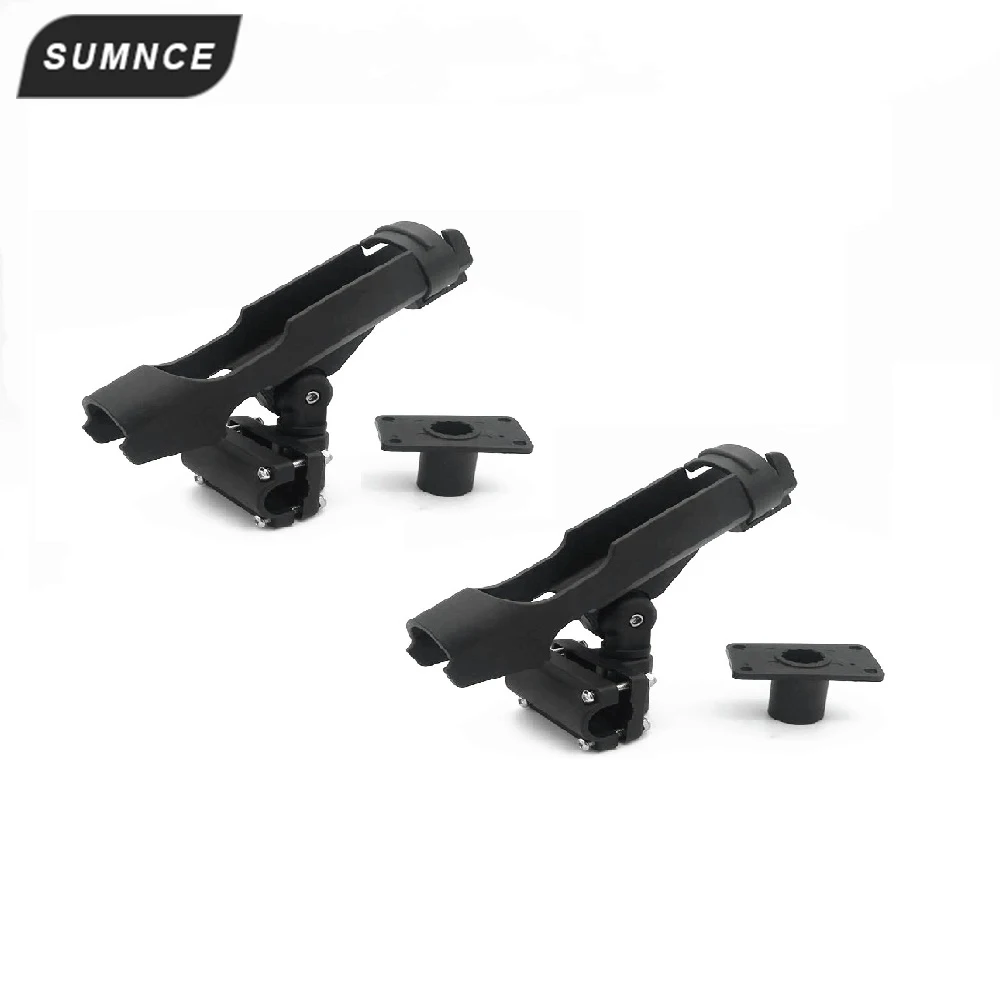 

2 Pcs Fishing Rod rack Holders Adjustable Removable 360 degree Kayak Boat Accessories