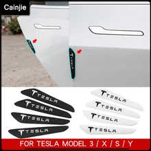 2021 New Tesla Car Door Edge Protection Strip Accessories For Tesla Model 3 Y S X Door Edge Corner Guards Buffer Crash Bar Trim