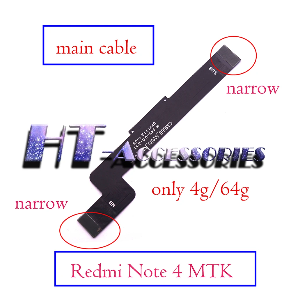 Для Xiaomi RedMi Note 4 4X MTK 2017 мощная Боковая кнопка громкости зарядная плата микрофон