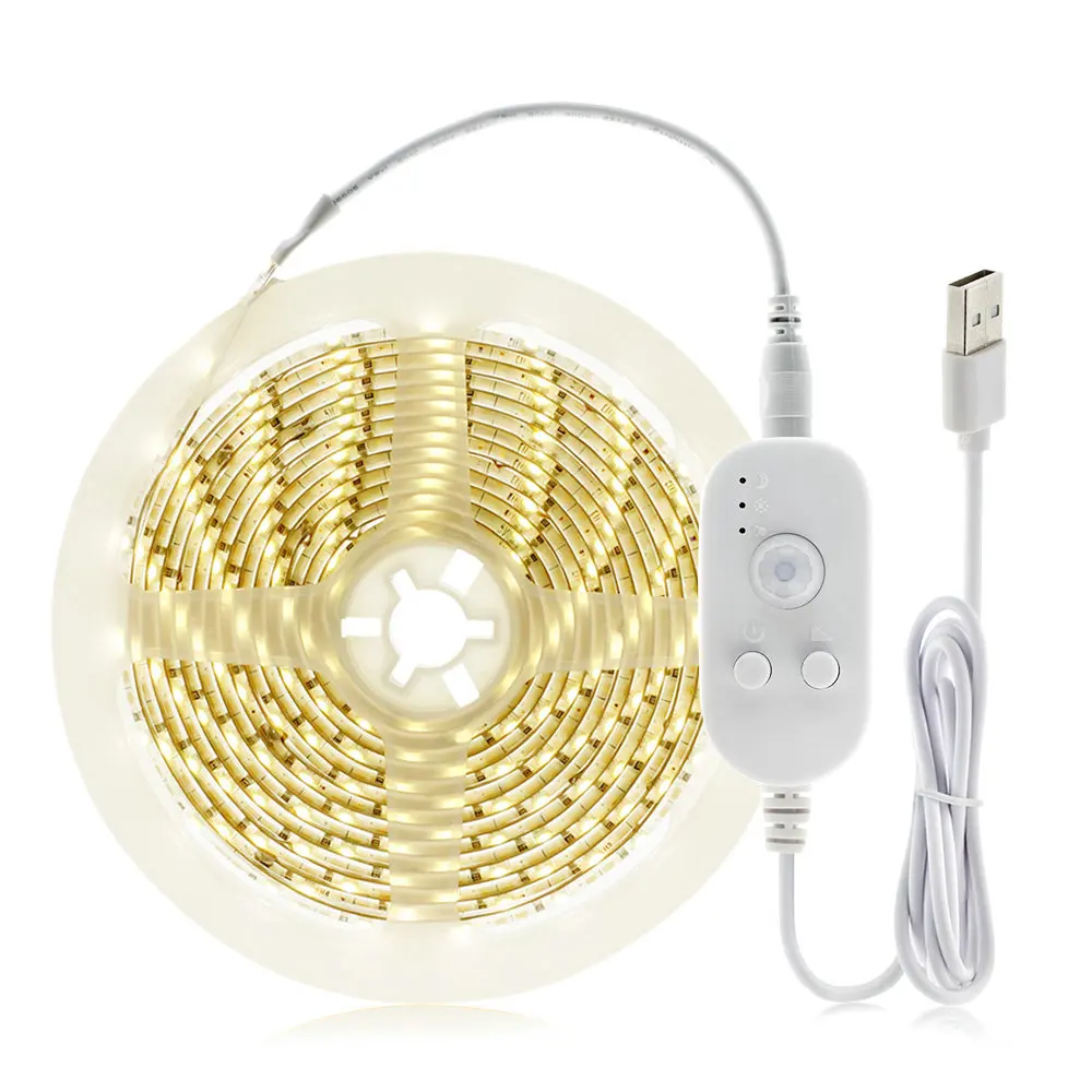 USB датчик движения светодиодная лента Hunta 1 метр белый