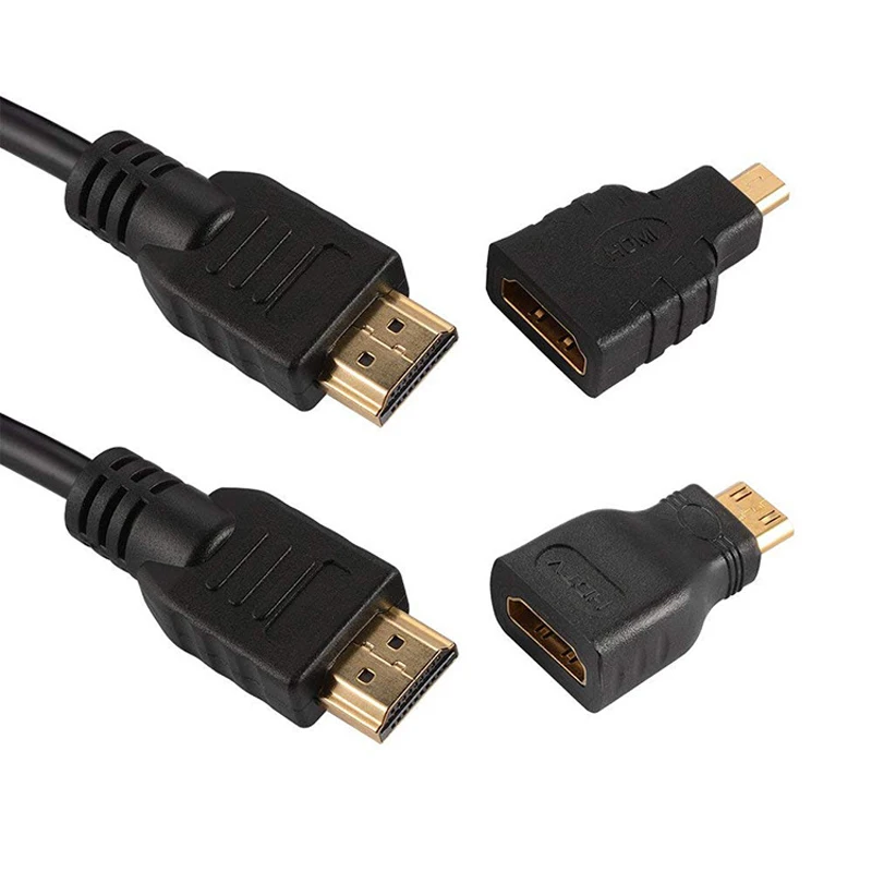 Мини HDMI совместимый адаптер Micro разъем 1 5 м 4K HD кабель подходит для PS3 HDTV DVD XBOX PC