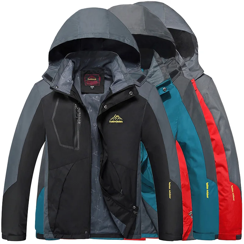 

Мужская водонепроницаемая ветрозащитная куртка, размеры 7XL, 8XL, 9XL