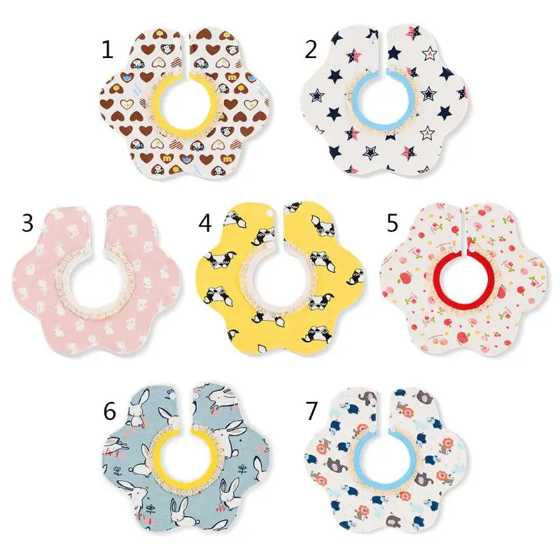 Baberos para reci&eacute;n nacido con rotaci&oacute;n de 360 grados, toalla para Saliva infantil, pa&ntilde;uelo para eructar, delantal de alimentaci&oacute;n, art&iacute;culos para beb&eacute;-0