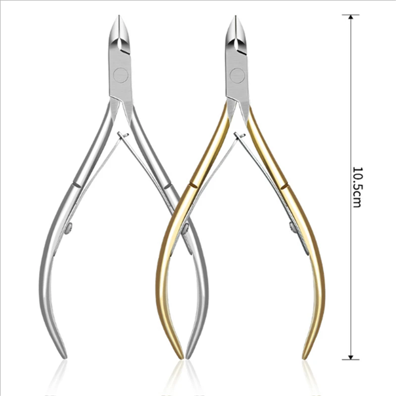 

Gold Silver Nail Cuticle Scissors Stainless Steel Manicure Pedicure Tools Dead Skin Scissor Nipper Clipper Kits