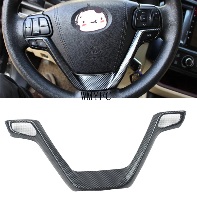 

Внутренняя искусственная рукоятка из АБС-углеволокна, литье крышки, отделка, автомобильные аксессуары для Toyota Highlander 2015-2019 LHD