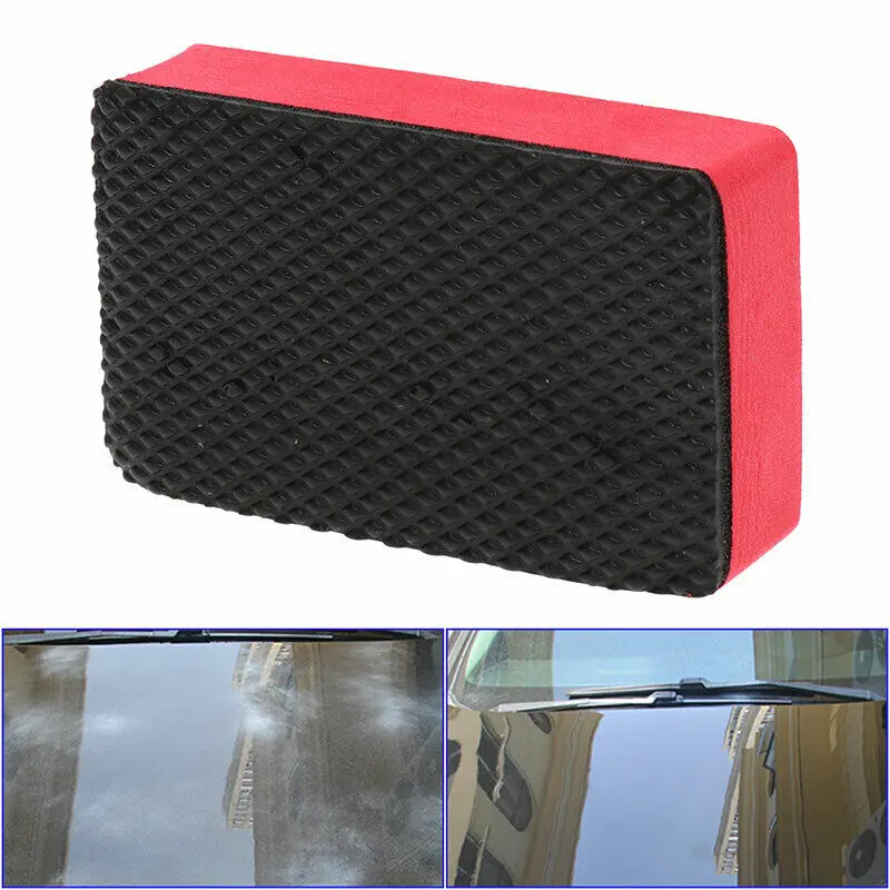 

Wax Car Clay Wash Mud Volcanic mud 3pcs/kit Polish Replacement Sponge Block Accessories Black & Red Cleaning Eraser