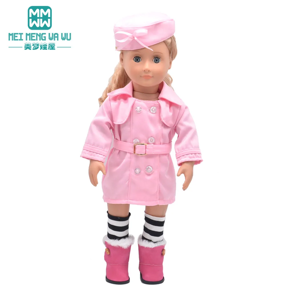 

Fits 45cm American doll clothes girl's gift Fashion trench coat Suit