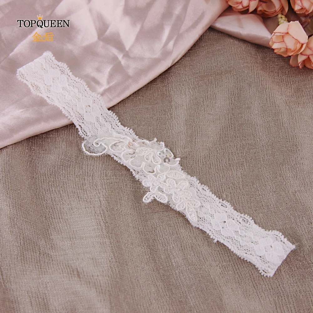 

TOPQUEEN Embroidery Garter Belt for Wedding Sexy Wedding Girls Garter Belt Fashion Stocking Cosplay Leg Garter TH16 TH18