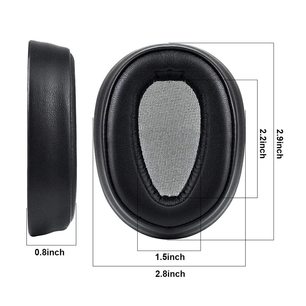 

Soft Memory Foam Protein PU Leather Replacement Ear Pad Muffs Cups Earpads Repair Part For Sony MDR-100ABN WH-H900N Headphones