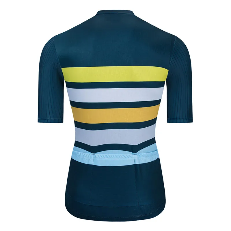 Новинка 2020 цветная полосатая Мужская велосипедная майка гоночная рубашка топ с