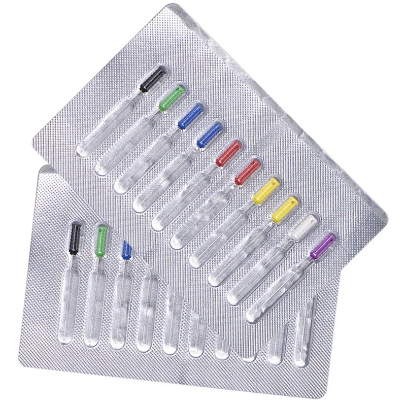 10 шт./упак. зубные эндодонтические игла с ручкой очистка корневого канала гладкая