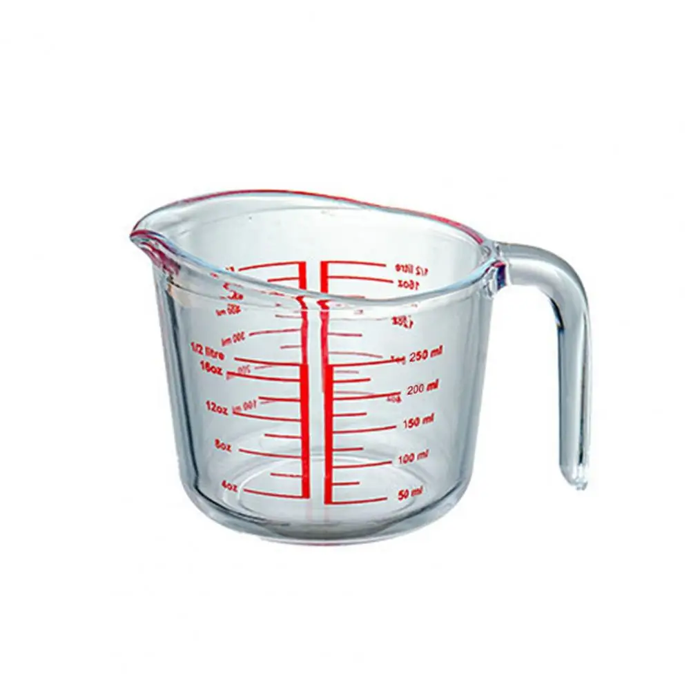 

High Silicon Boron Scale Milk Glass Multifunctional Children's Juice Cup Heat-resistant Measuring Cup