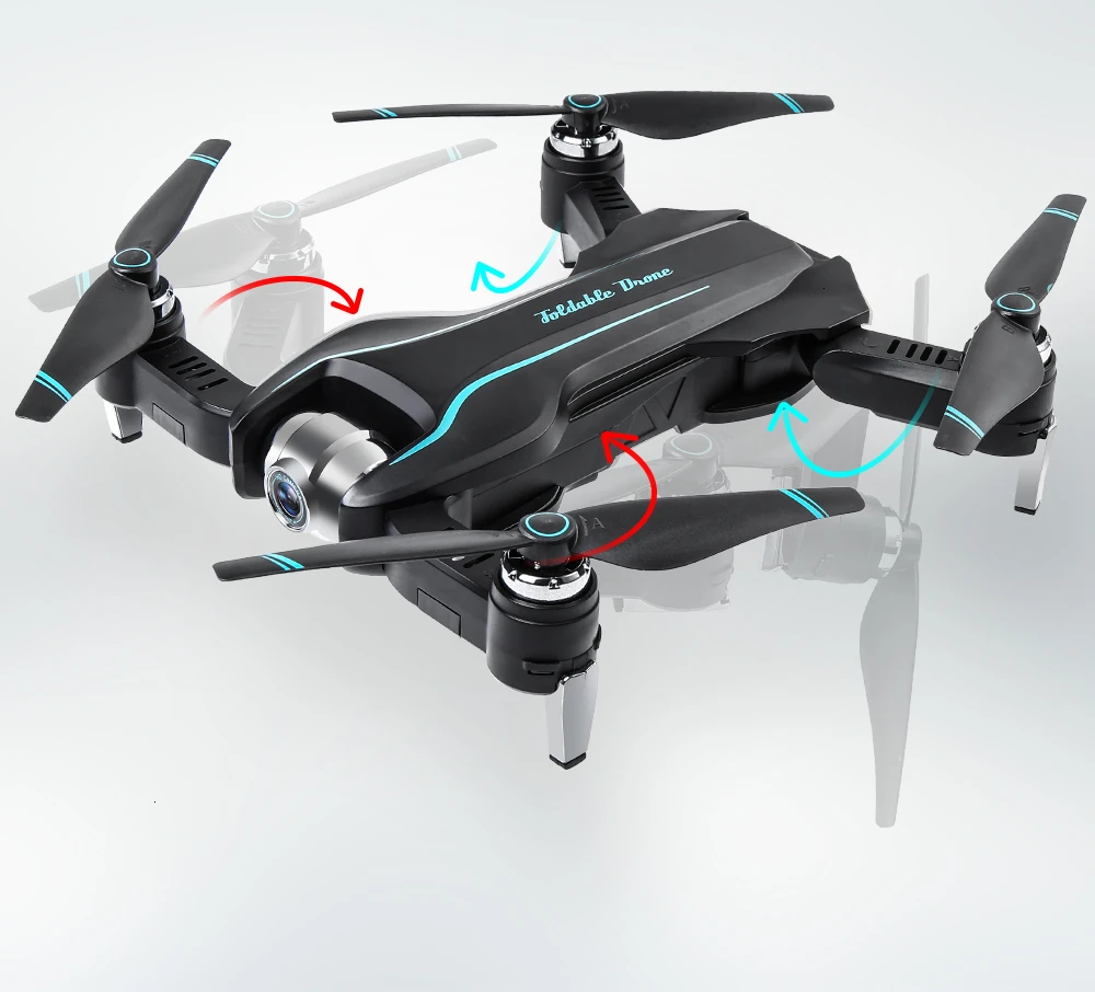 Складной Дрон S17 50 раз зум ESC двойная камера HD wifi FPV оптический поток RC Квадрокоптер вертолет камера 4K Дрон VS SG901 SG106