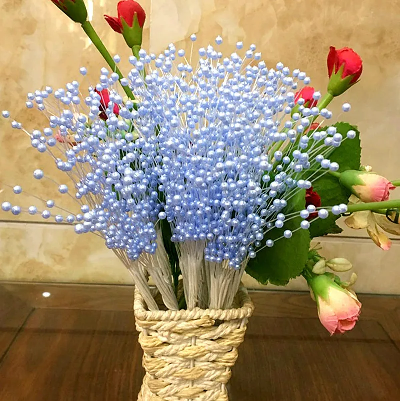 10 шт. жемчужные звездочки свадебные искусственные сушеные цветы букет украшение