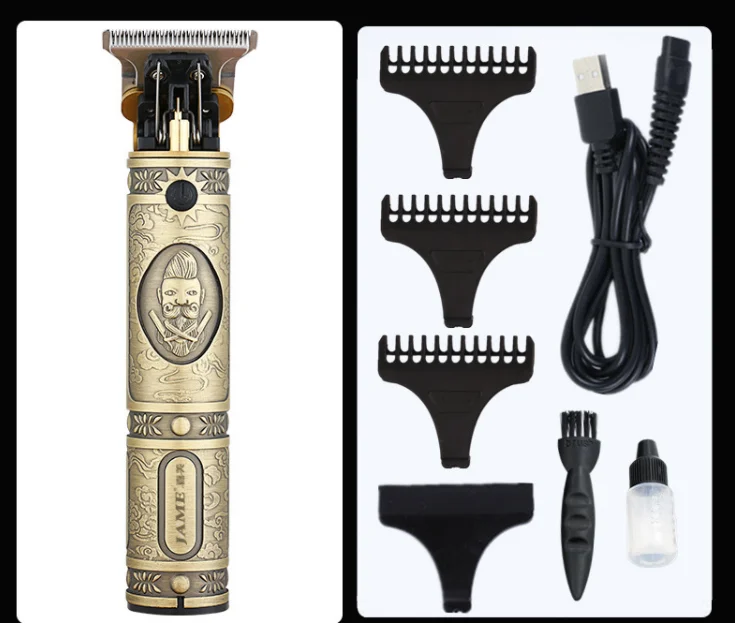 

Buddha Barber Trimming Shaving Hair Beard Trimmer Rechargeable Hair Clipper Barbershop Cordless 0mm t-blade Shaver Outliner Men