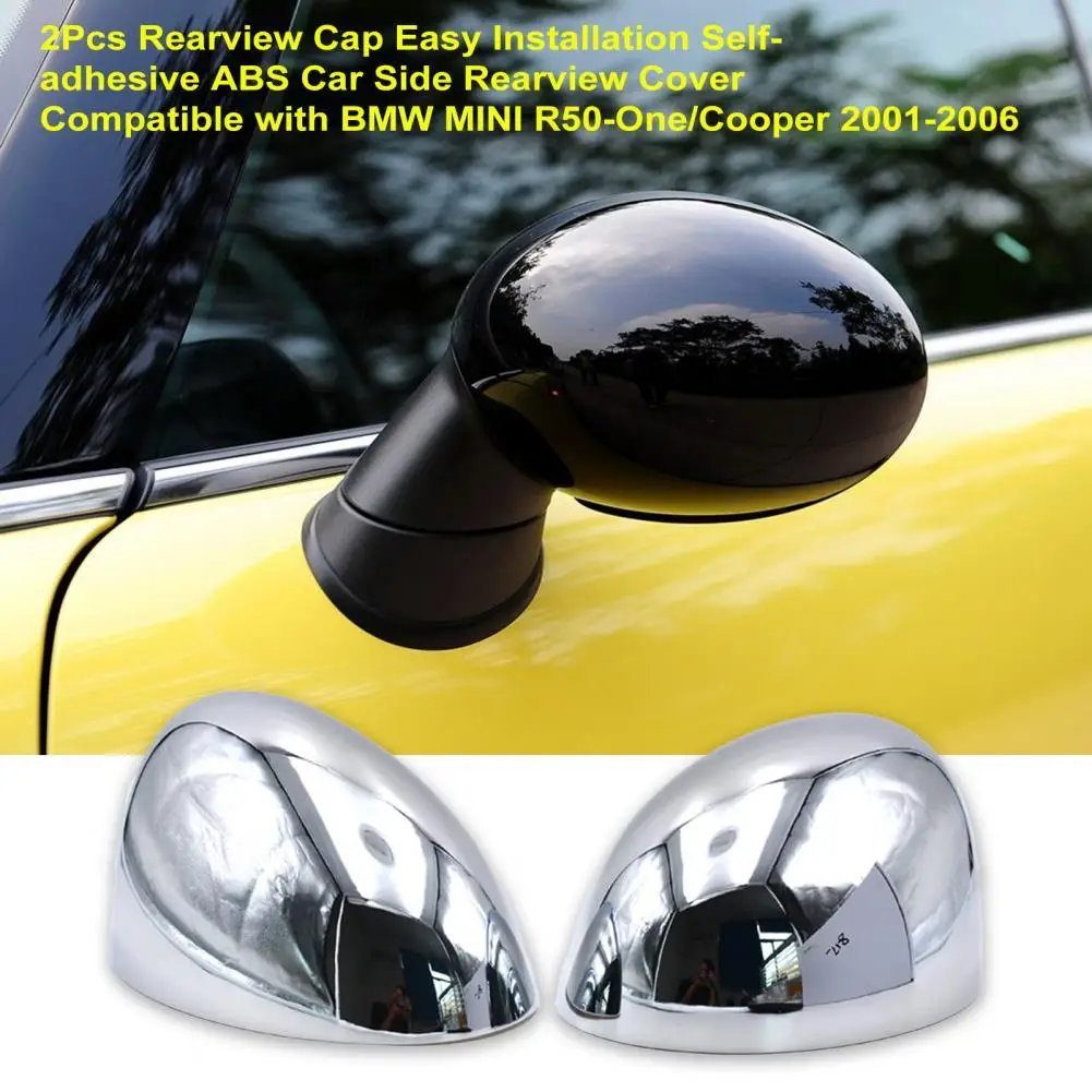 

2Pcs Rearview Cover Lightweight Anti-peel Protective Exterior Side Rearview Mirror Cap Rearview Cap Side Mirror Cover
