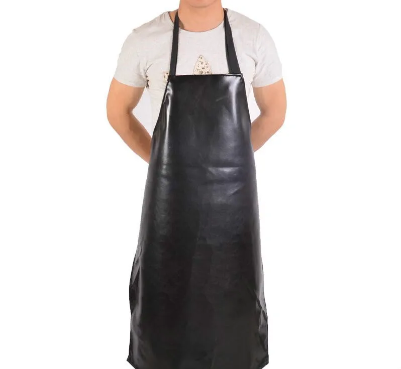 Популярные мужские и женские удобные фартуки из искусственной кожи для