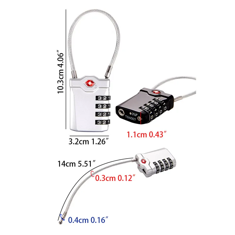 Замок TSA с кодом-замком для чемодана путешествий | Электроника