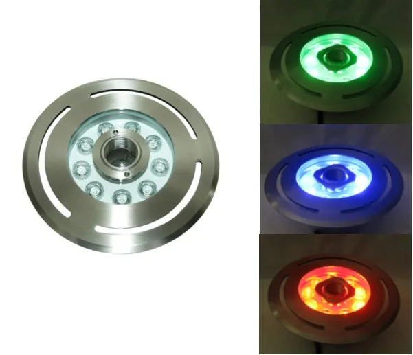 Бесплатная доставка от DHL! 5 шт./компл. CE IP68 27 Вт светодиодный RGB фсветильник для