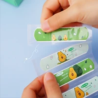 20pcs cartoon avocado band aid for baby kids outdoor sports patch home travel first aid bandaids portable adhesive bandage