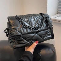 elegant female solid color tote bag 2021 summer new pu leather womens designer handbag luxury brand shoulder messenger bag