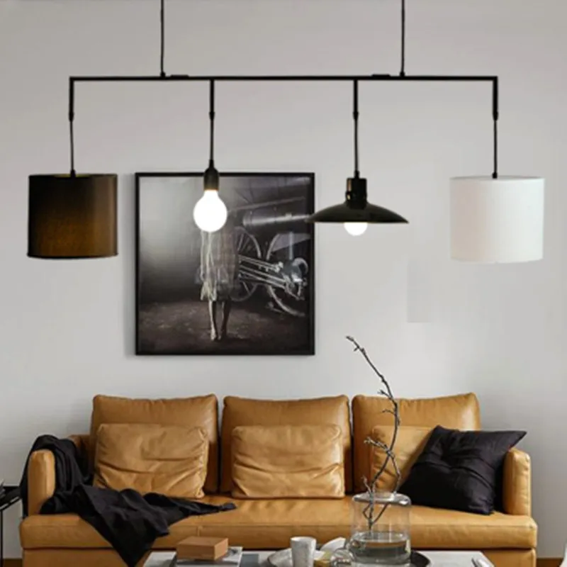 Северная Лофт железная бильярдный промышленности Комбинации Люстра для ручной