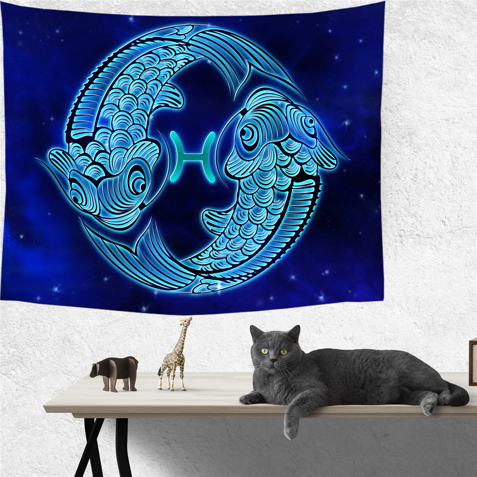 Созвездие овна Рак Скорпион узор Астрология гадание 3D гобелен настенный арт