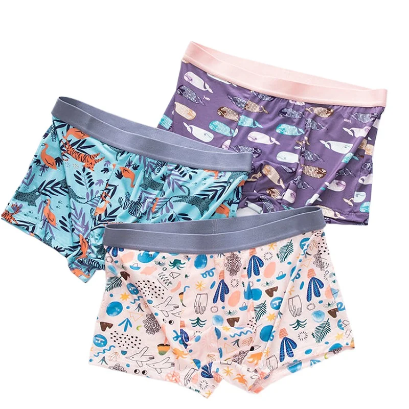

5PCS/LOT Underwear Men Cotton Boxer Homme Brand Underpants Male Panties Breathbale Shorts U Convex Pouch Plus Size L-3XL