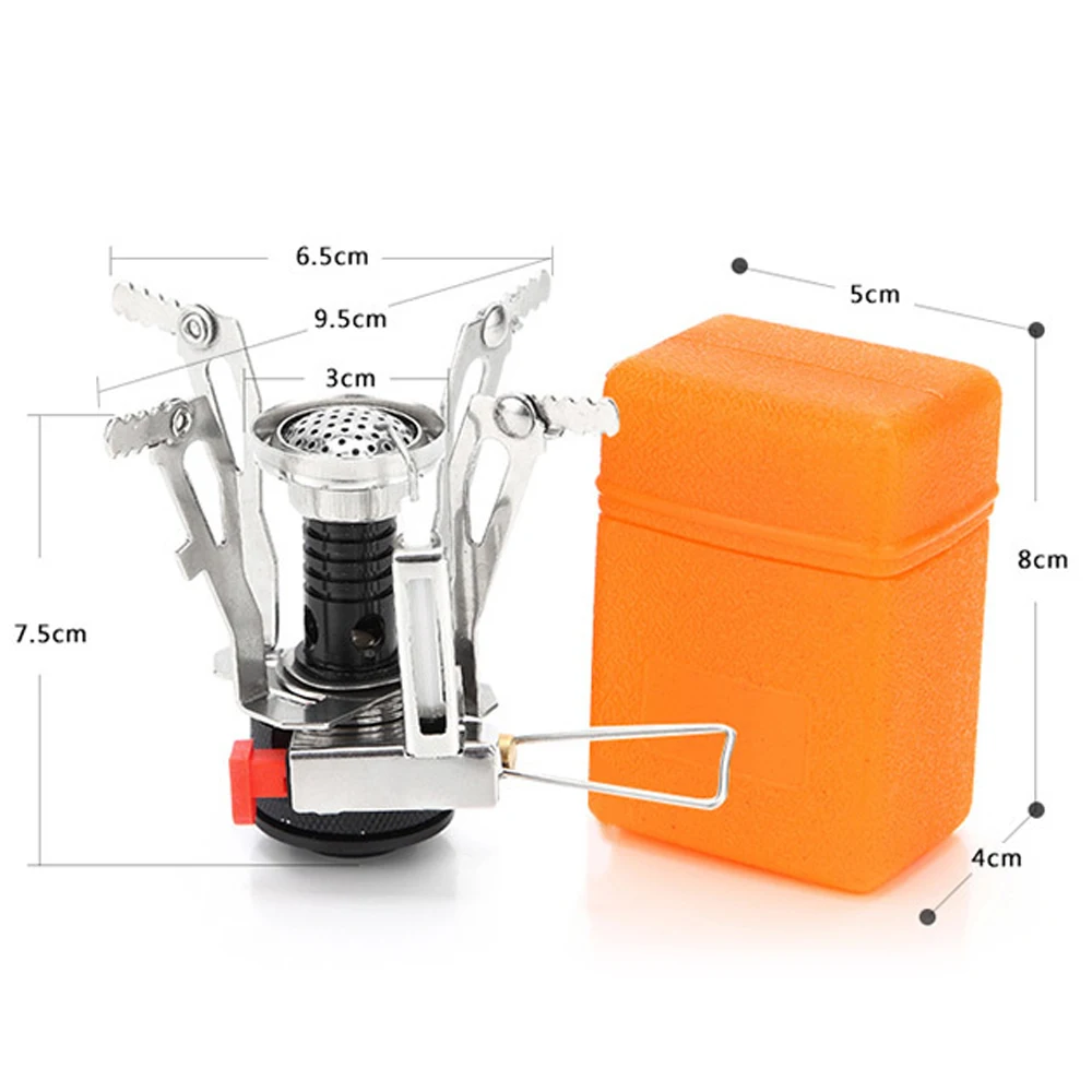 Мини плита для кемпинга со встроенной бытовой плитой ветрозащитная Складная