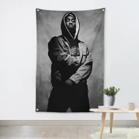 2pac large music festival party background decoration poster banner hanging painting cloth art 56x36 inches