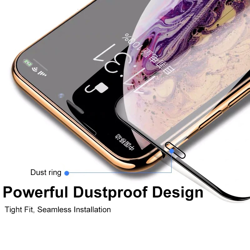 Изогнутое полное покрытие защитное закаленное стекло для Iphone 11 Pro Xs Max Xr X 8 7 6s 6 Plus