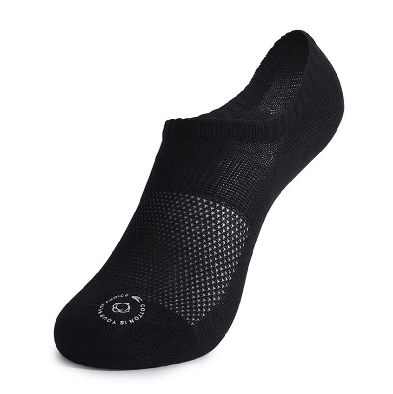 Носки мужские/женские хлопковые короткие однотонные дышащие сетчатые с вырезами