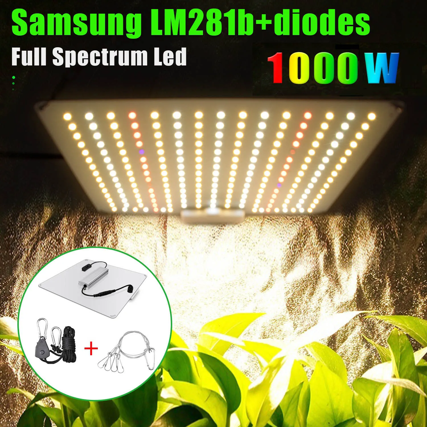 

Квантовая панель Lm281b +, 1000 Вт, фитолампа полного спектра для выращивания растений в помещении, светильник теплиц