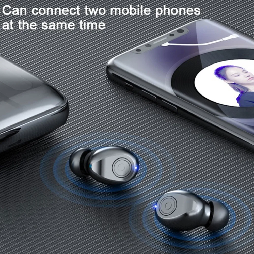 TWS 5,0 беспроводные наушники Bluetooth беспроводные наушники-вкладыши гарнитура стерео Noice снижение зарядки коробка power Bank
