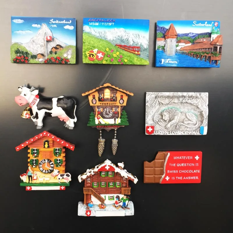 Европейские швейцарские люцерновые Магнитные Сувениры магнитные наклейки на