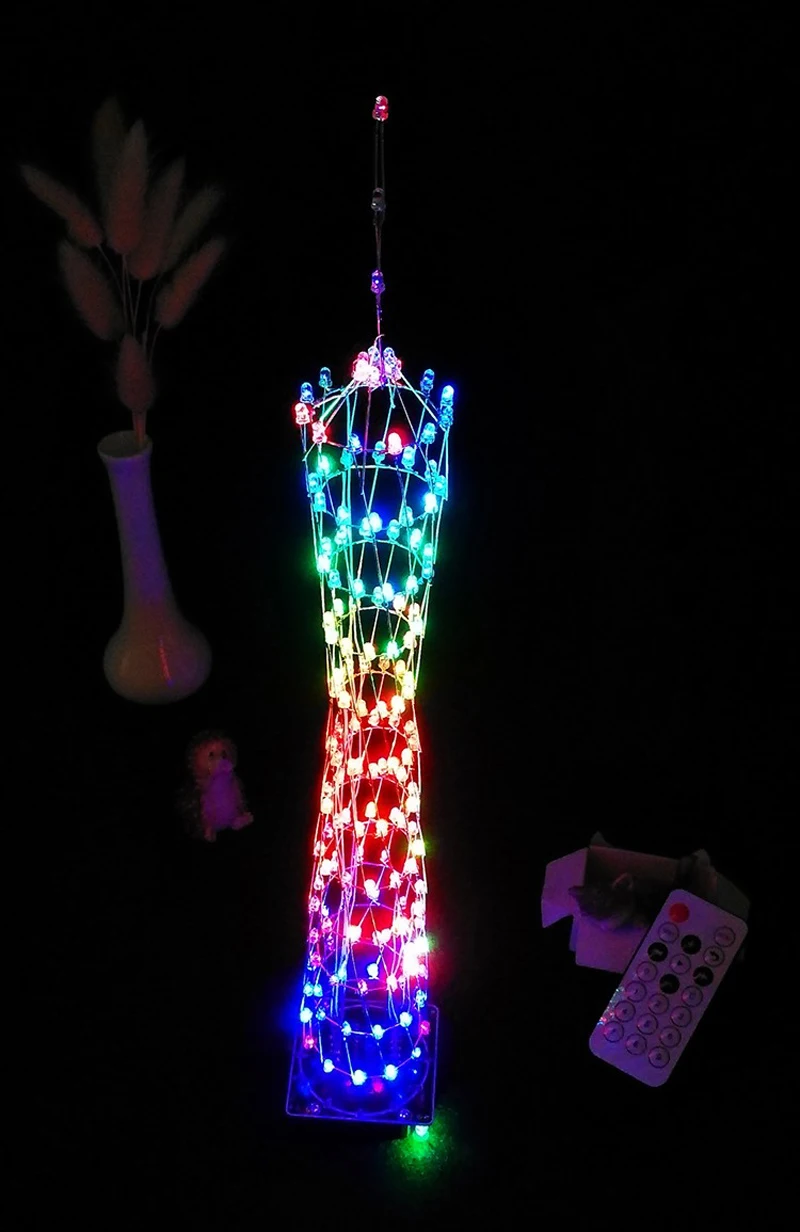 Музыкальная лампа спектра GuangZhou Tower Diy Kit